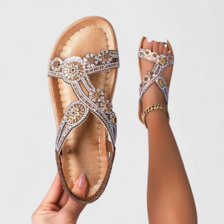 Solemarket | Sonja – Sandaler med åbent design og flot drapering