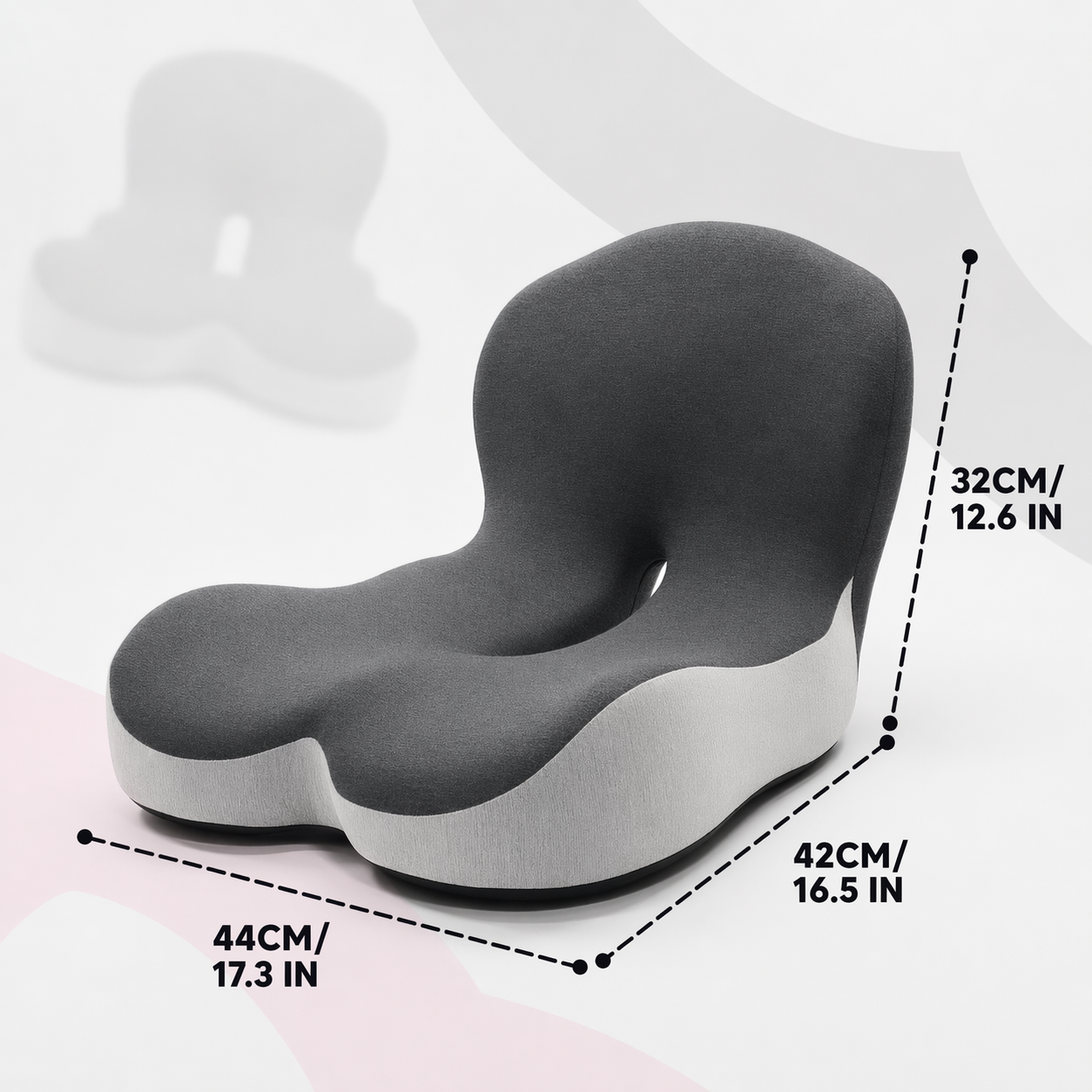 Solemarket | StøttePude – Ergonomisk siddepude til lindring af rygsmerte
