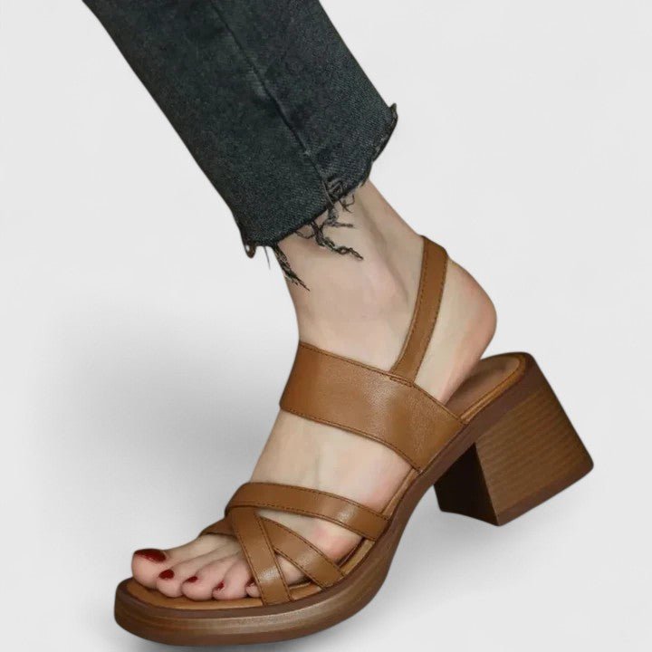 Solemarket | Grethe – Sandaler med lukket tå og åbent hæl