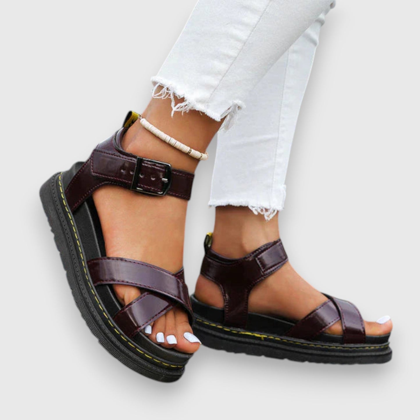 Solemarket | Pia – Klassiske sandaler med hæl og god balance