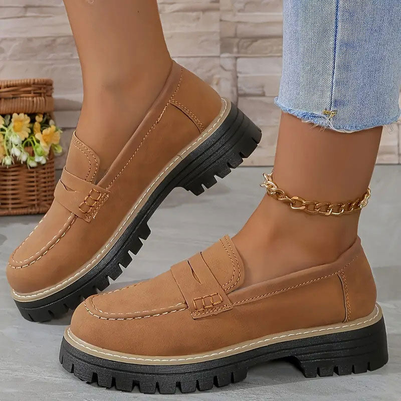 Solemarket | Loafers til kvinder med tyk sål – retro og komfortabel