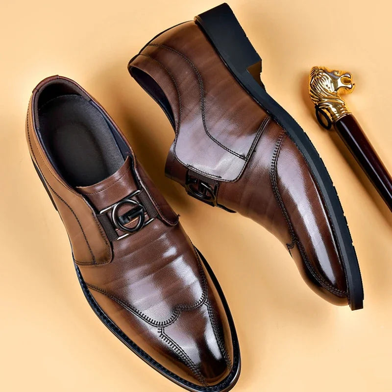 Solemarket | Klassiske Oxford-sko til mænd – luksus læder og spidstå