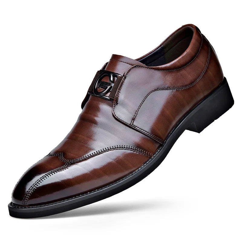 Solemarket | Klassiske Oxford-sko til mænd – luksus læder og spidstå