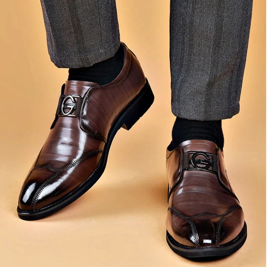 Solemarket | Klassiske Oxford-sko til mænd – luksus læder og spidstå