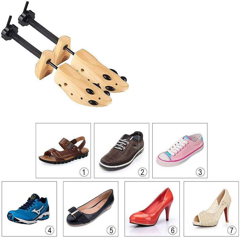 Solemarket | ShoeStretcher – Justerbar træ skobøjle til alle størrelser