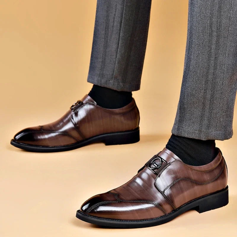 Solemarket | Klassiske Oxford-sko til mænd – luksus læder og spidstå