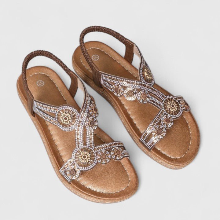 Solemarket | Sonja – Sandaler med åbent design og flot drapering