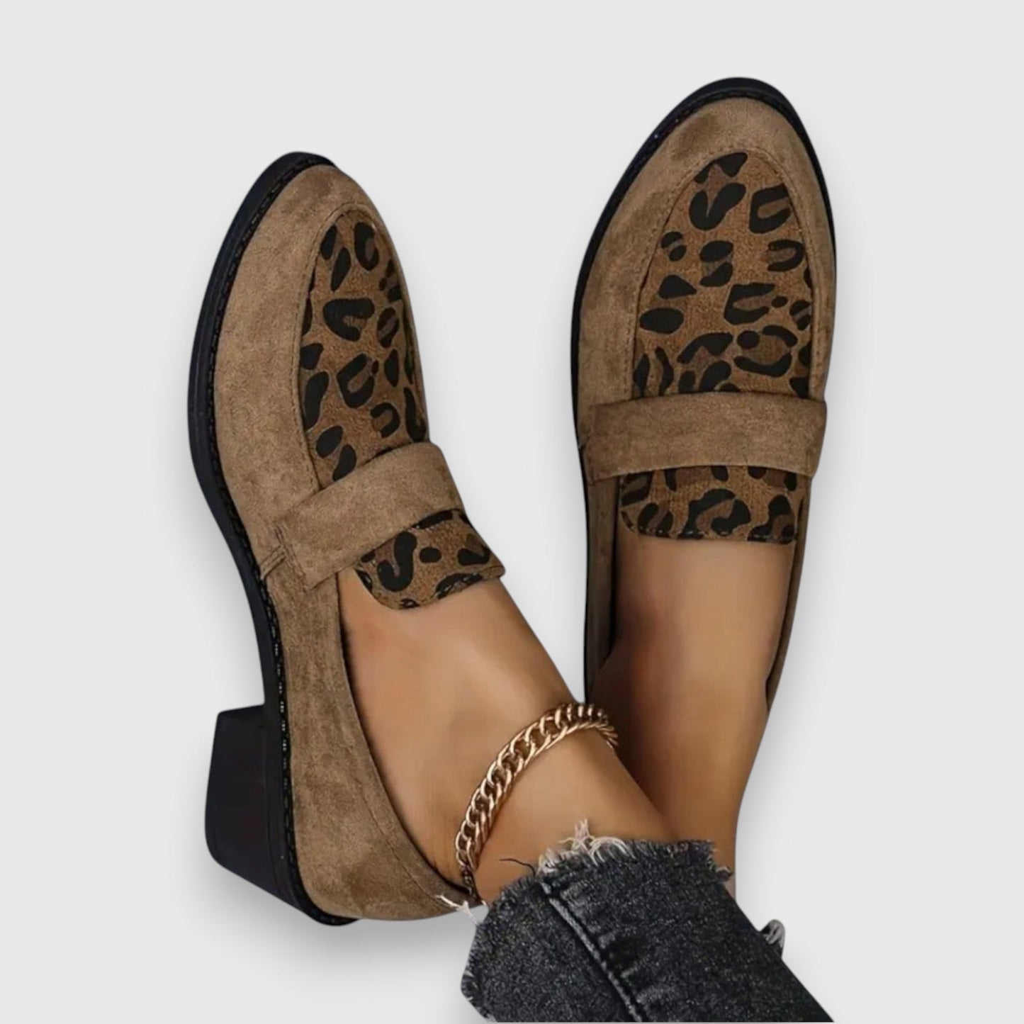 Solemarket | Brunika – Loafers med leopardmønster og sofistikeret stil