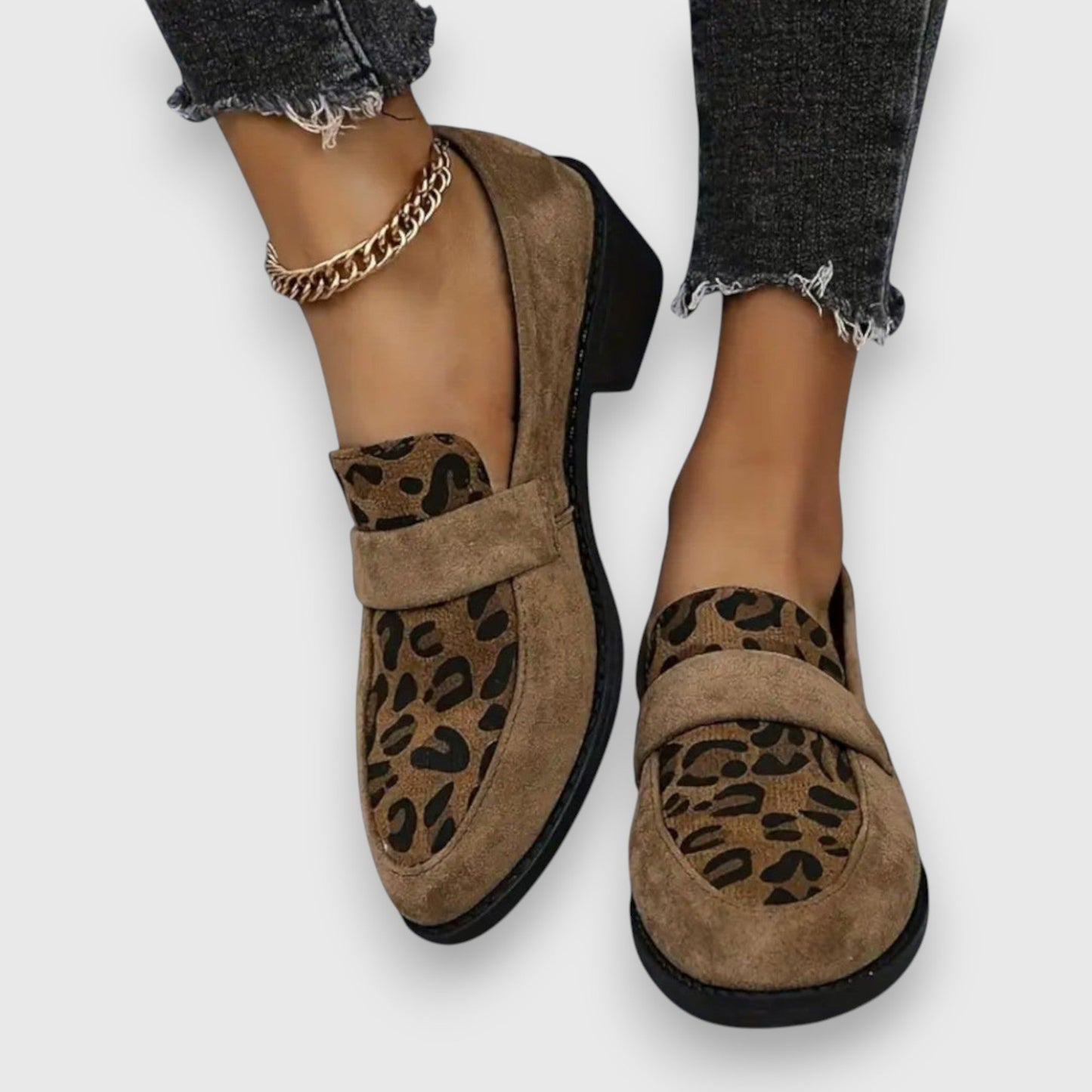 Solemarket | Brunika – Loafers med leopardmønster og sofistikeret stil