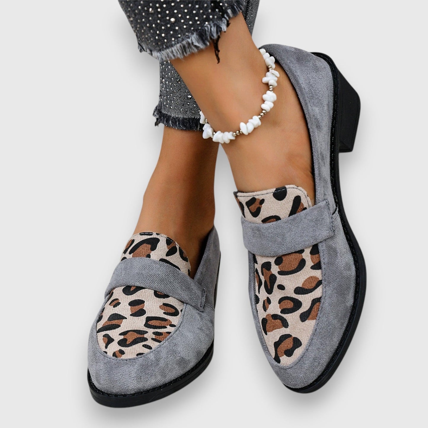 Solemarket | Brunika – Loafers med leopardmønster og sofistikeret stil