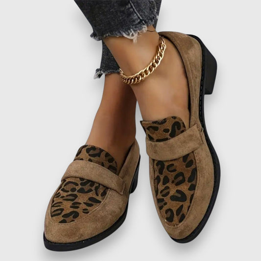 Solemarket | Brunika – Loafers med leopardmønster og sofistikeret stil