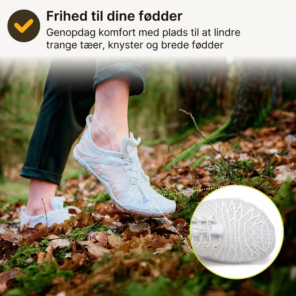 Solemarket | NaturSkridt Sort-Hvid – Ergonomiske barfodssko