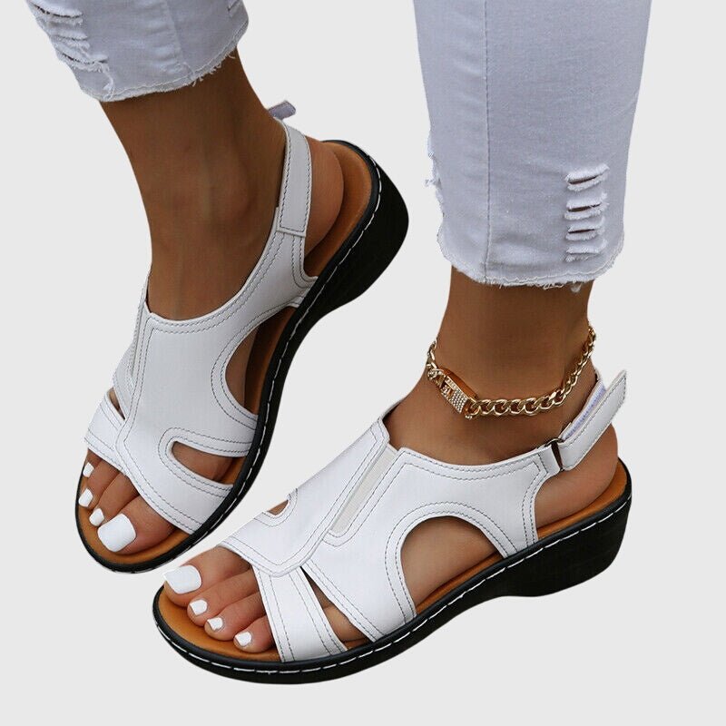Solemarket | Ida – Sandaler med blondemønster og sommerlig stil