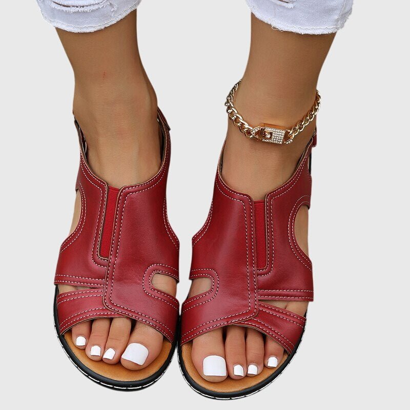 Solemarket | Ida – Sandaler med blondemønster og sommerlig stil