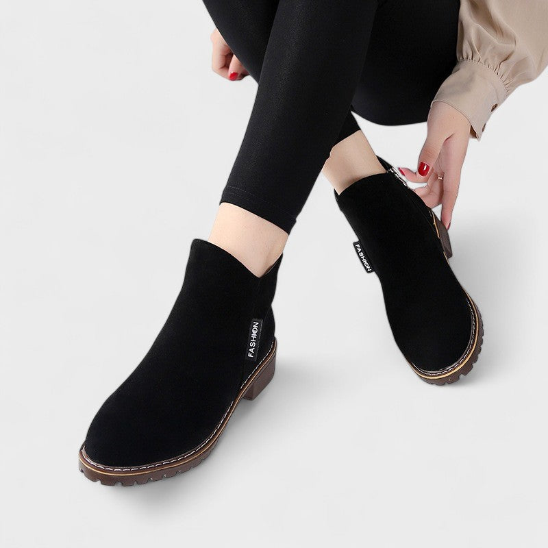 Solemarket | Emilia – Klassiske vinterstøvler med lav hæl