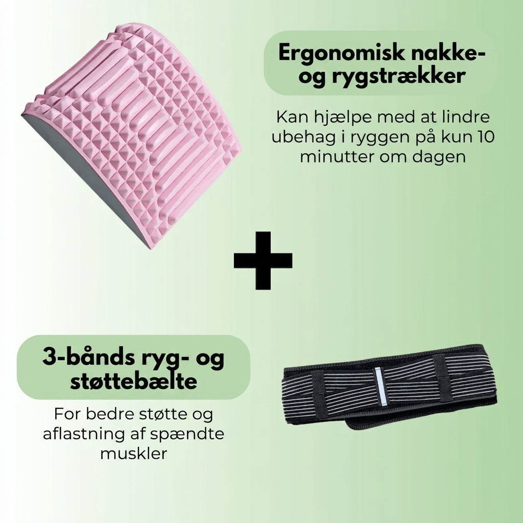 Solemarket | 3-Bånd Rygbælte – Maksimal støtte og smertelindring