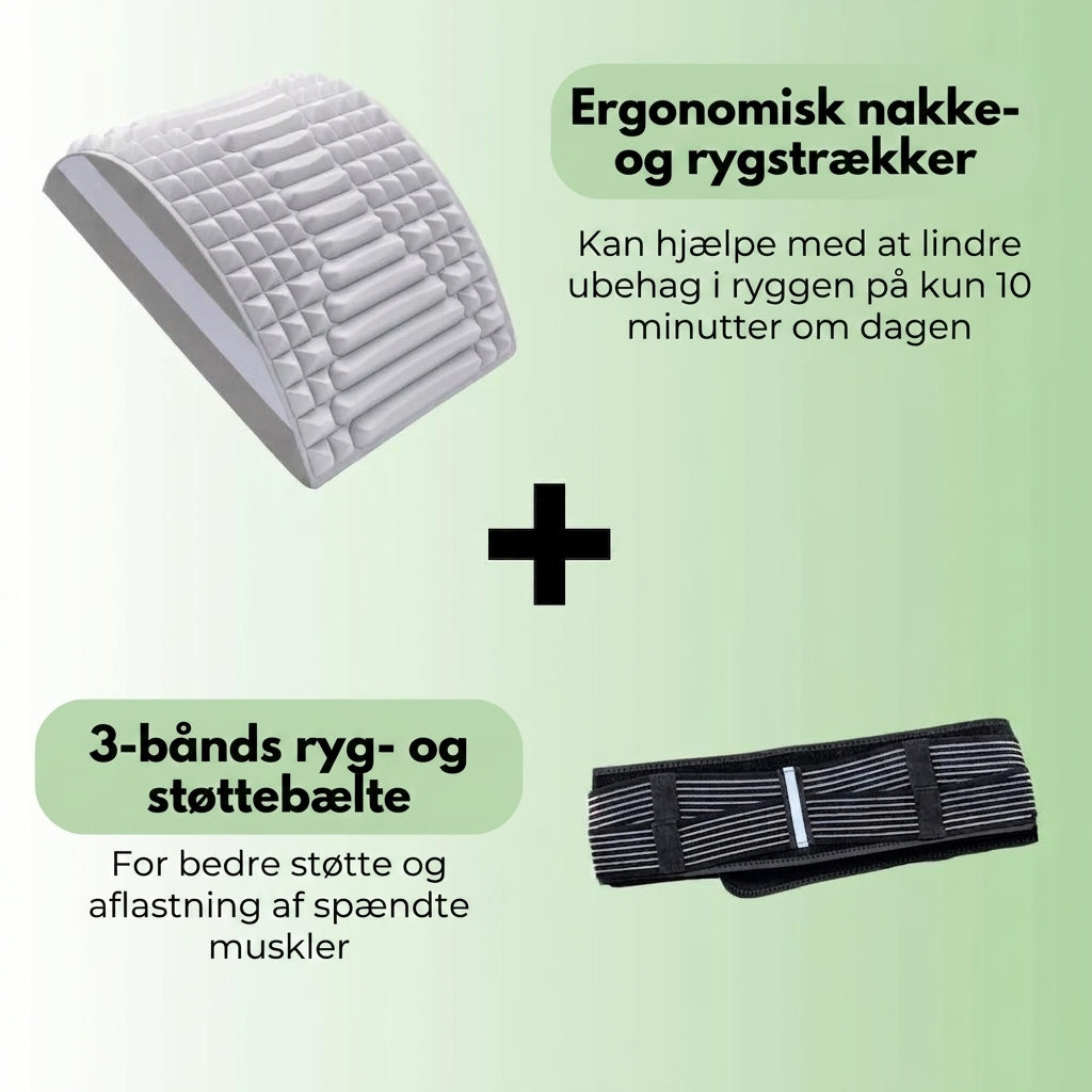Solemarket | 3-Bånd Rygbælte – Maksimal støtte og smertelindring