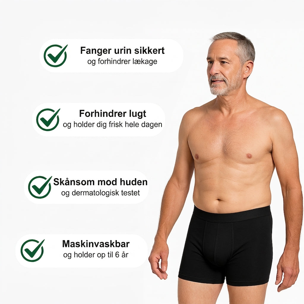Solemarket | DryGuard – Inkontinens boxershorts til mænd