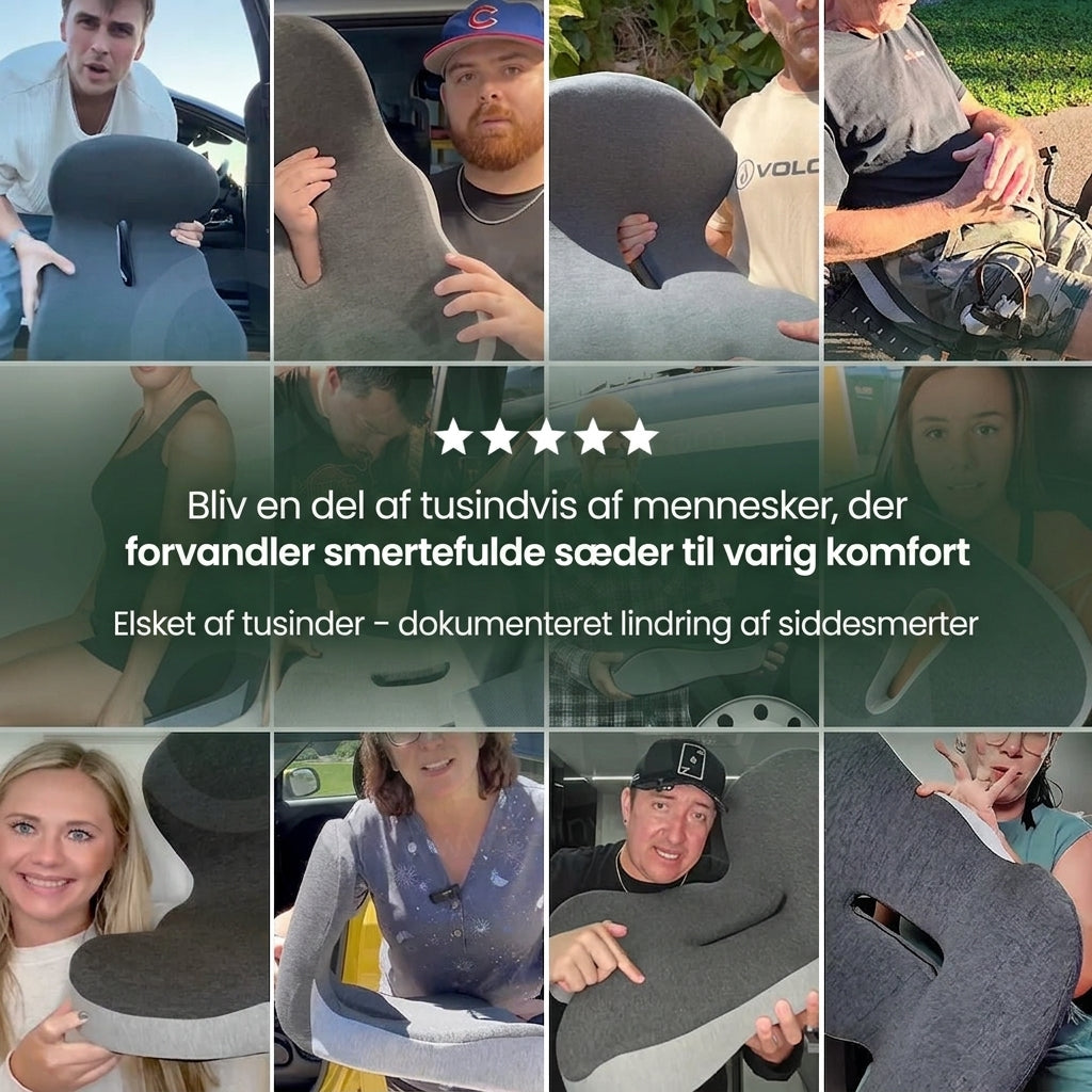 Solemarket | StøttePude – Ergonomisk siddepude til lindring af rygsmerte
