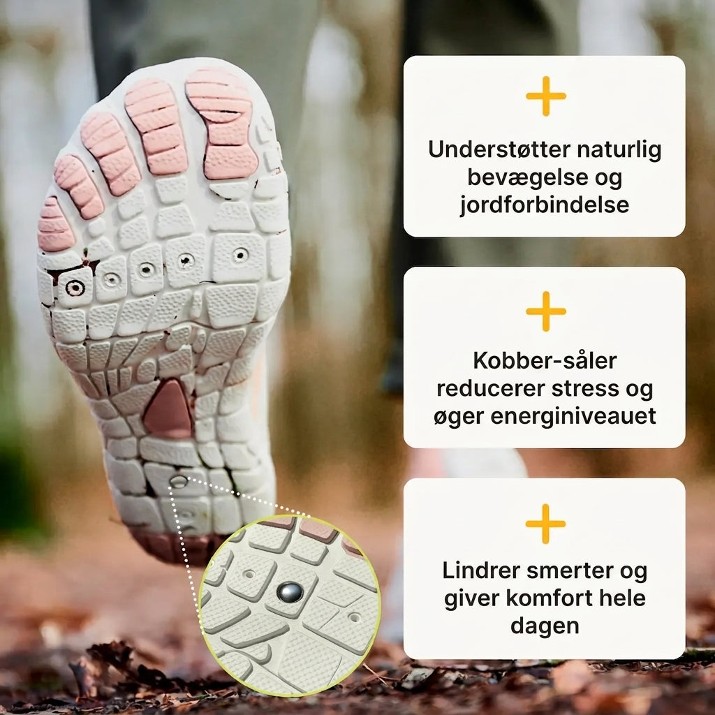 Solemarket | NaturSkridt Rosa-Tyrkis – Ergonomiske barfodssko