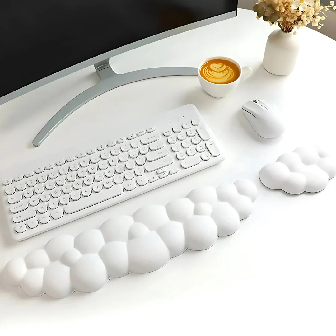 Solemarket | 3-delt ergonomisk skrivebordssæt med memory foam håndledsstøtte