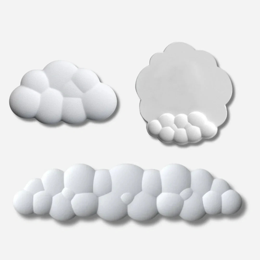 Solemarket | 3-delt ergonomisk skrivebordssæt med memory foam håndledsstøtte
