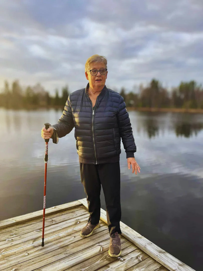 Solemarket | Sammenklappelige trekking-stave i letmetal til vandring