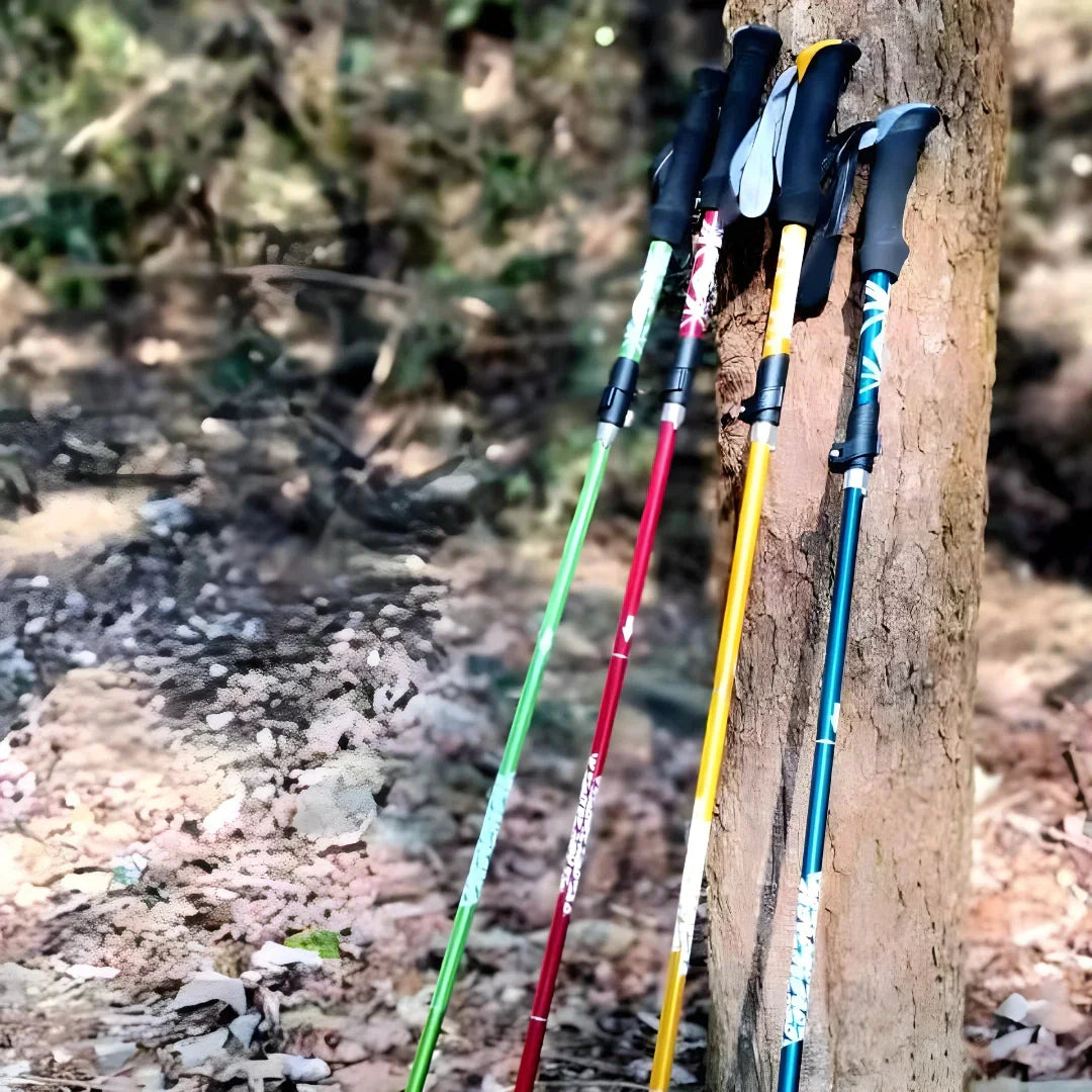Solemarket | Sammenklappelige trekking-stave i letmetal til vandring