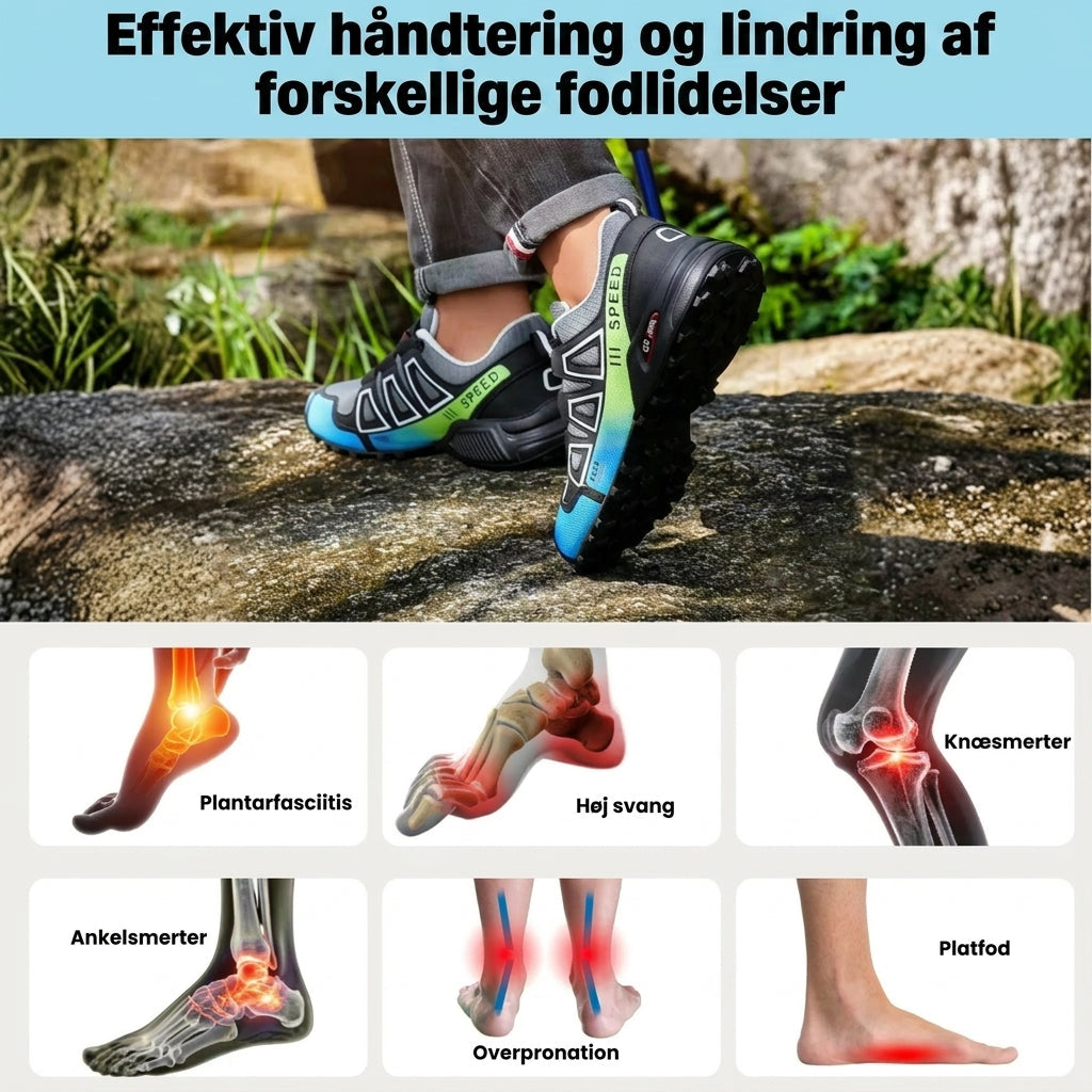 Solemarket | LetGang Grøn-Blå – Ergonomiske komfortsko