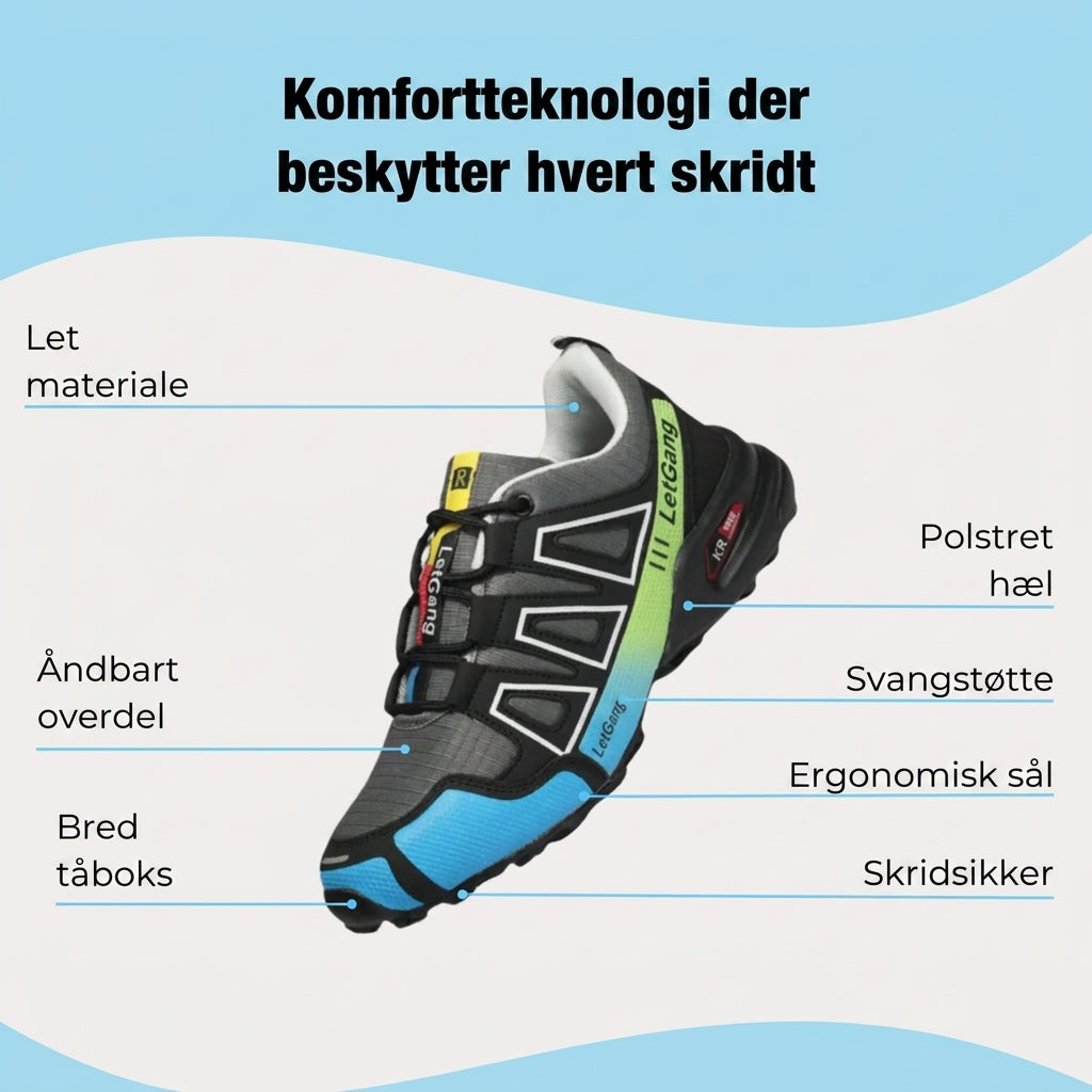 Solemarket | LetGang Turkis-Blå – Ergonomiske komfortsko