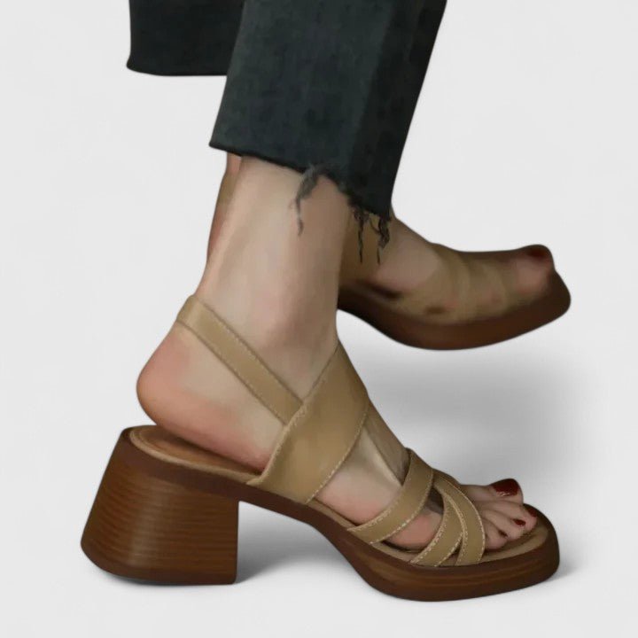 Solemarket | Grethe – Sandaler med lukket tå og åbent hæl