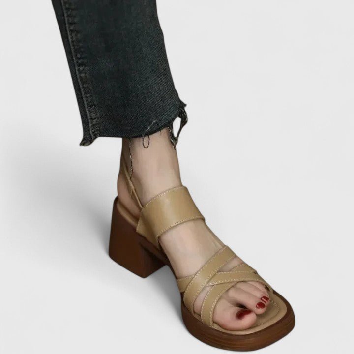 Solemarket | Grethe – Sandaler med lukket tå og åbent hæl