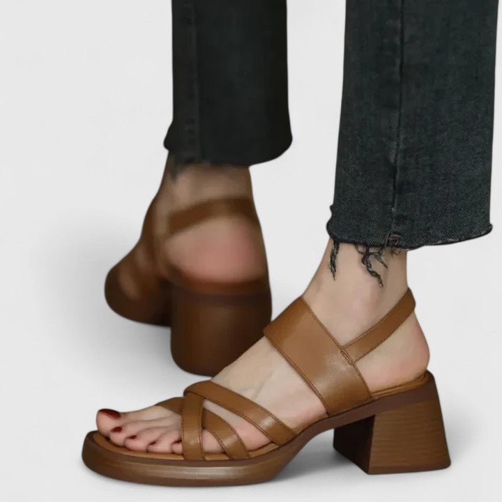 Solemarket | Grethe – Sandaler med lukket tå og åbent hæl