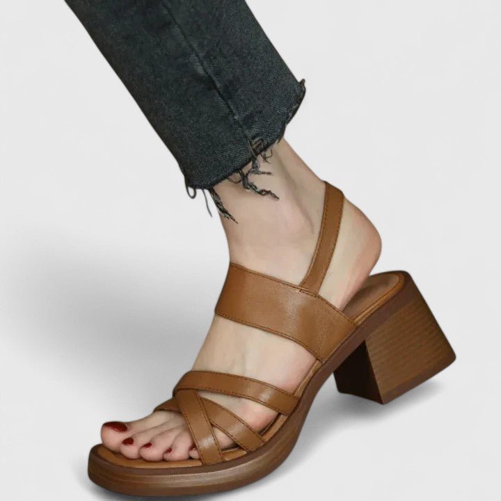 Solemarket | Grethe – Sandaler med lukket tå og åbent hæl
