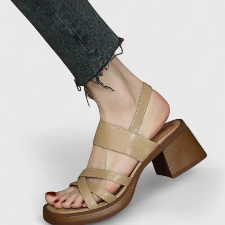 Solemarket | Grethe – Sandaler med lukket tå og åbent hæl