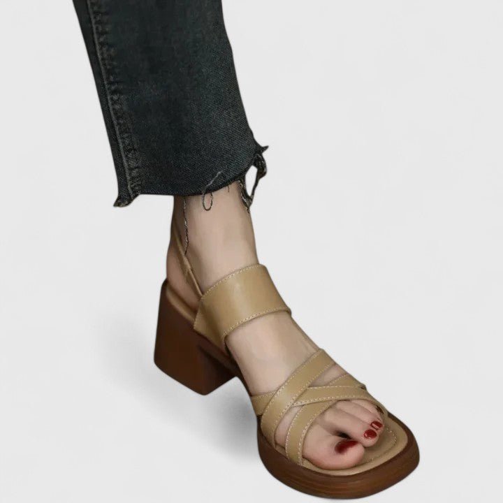 Solemarket | Grethe – Sandaler med lukket tå og åbent hæl