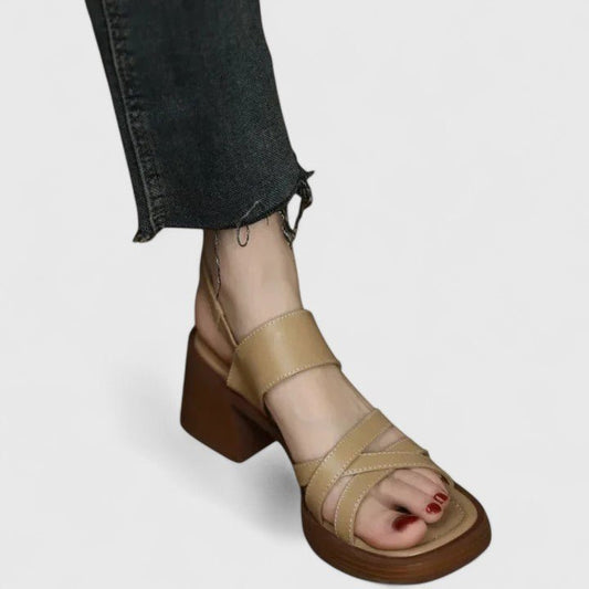 Solemarket | Grethe – Sandaler med lukket tå og åbent hæl