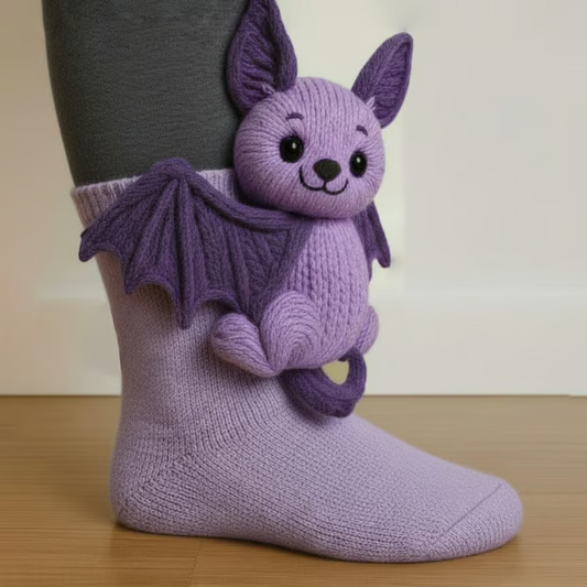 Solemarket | Luna – Sjove flagermus-sokker til halloween og hverdag