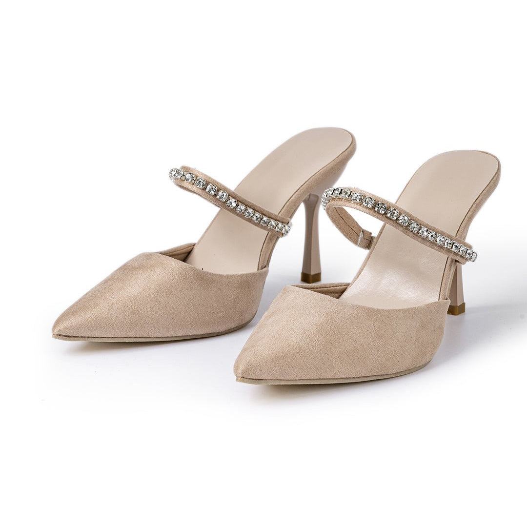 Solemarket | Mette – Strass-højhæle med glamourøst festdesign
