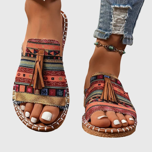 Solemarket | Nanna – Ortopædiske sandaler med blød hæl-kup