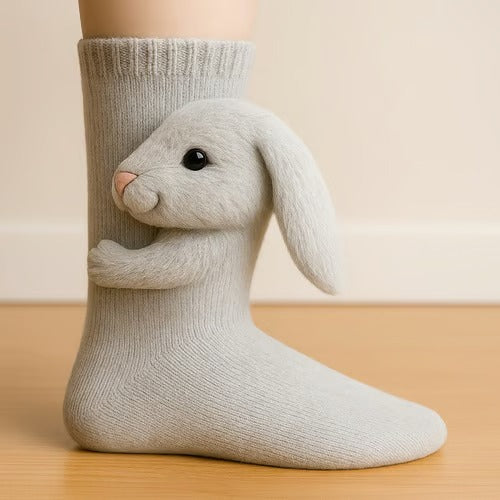 Solemarket | Noah – Sjove kanin-sokker med blødt nuttet design