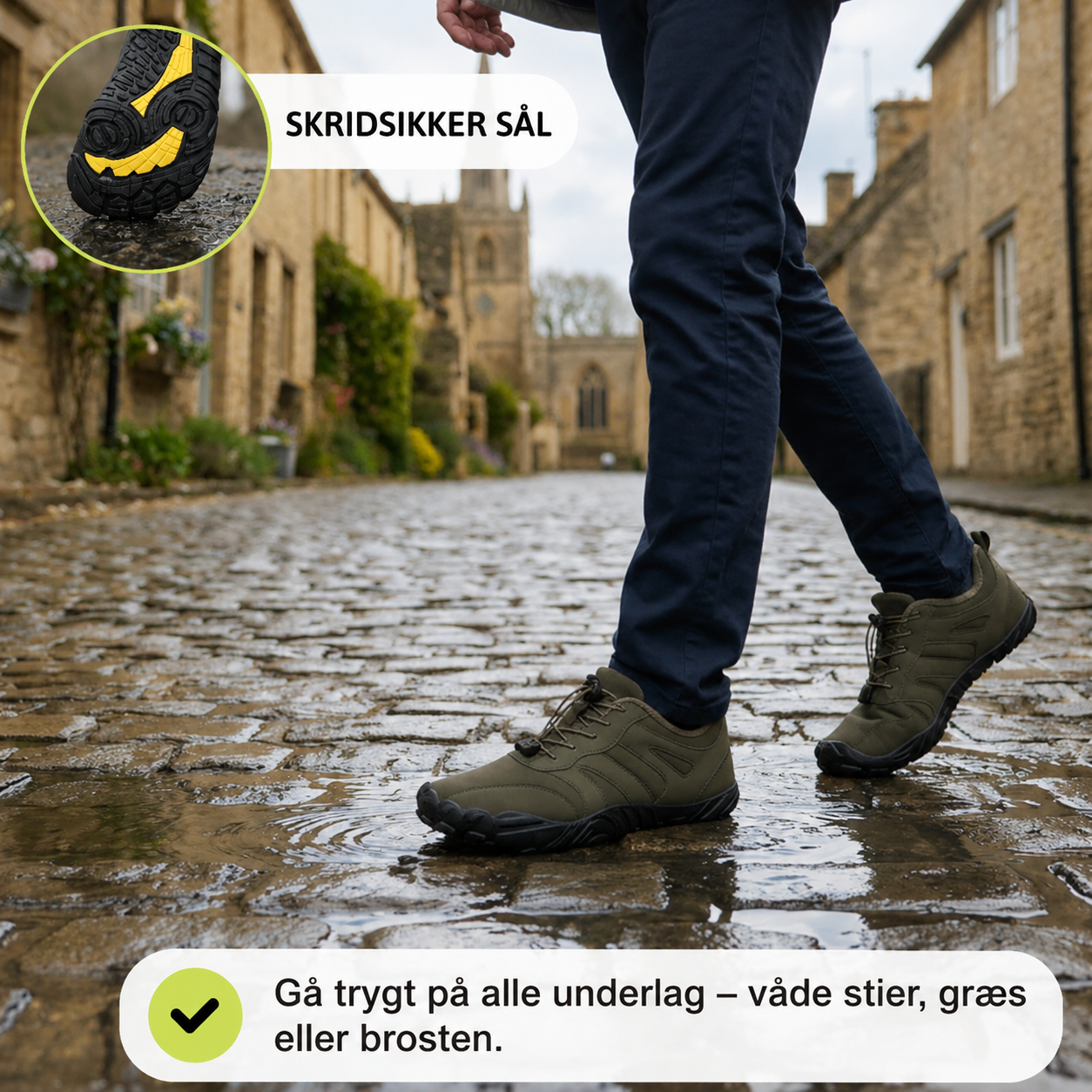 Solemarket | NordSkridt – Vandafvisende barfodssko til forårsbrug
