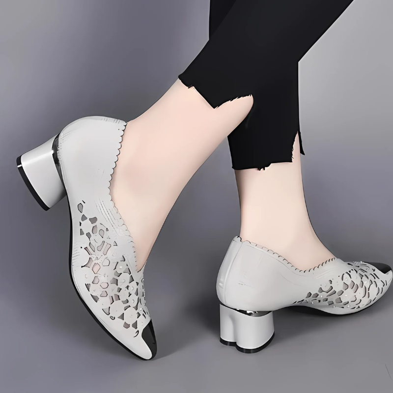 Solemarket | Mesh-hælesko til kvinder med krystal-accenter og glam look