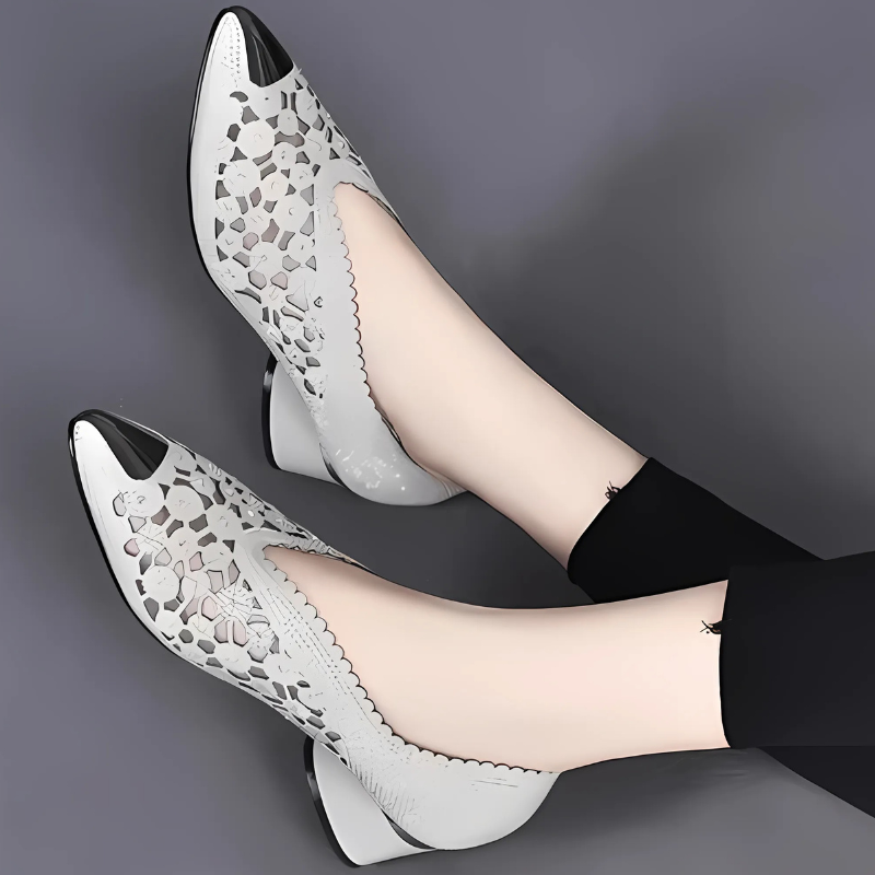 Solemarket | Mesh-hælesko til kvinder med krystal-accenter og glam look