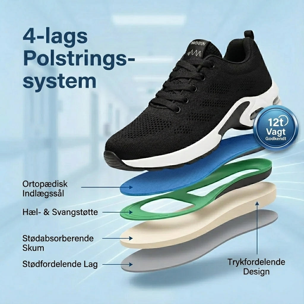 Solemarket | OrthoStep Pink – Ergonomiske sneakers i pink farve