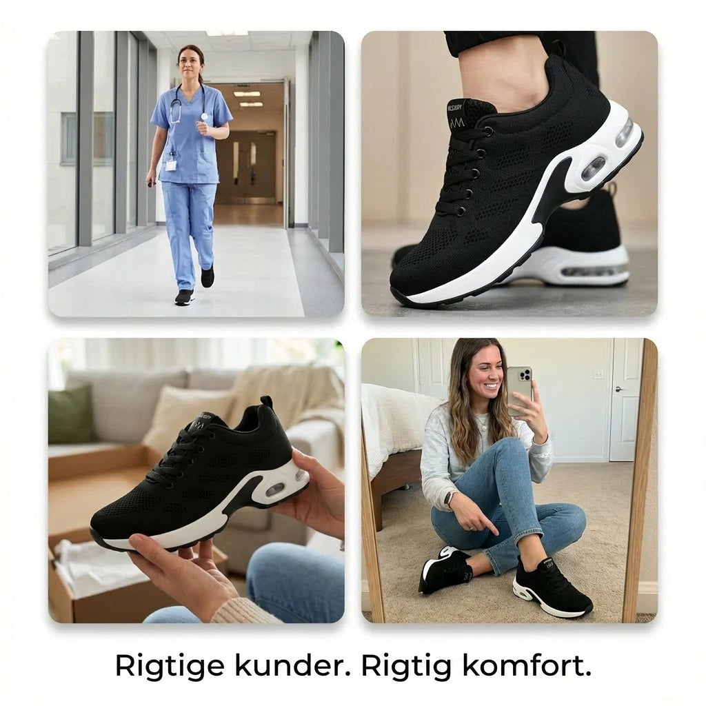 Solemarket | OrthoStep Rosa-Blå – Ergonomiske sneakers til kvinder