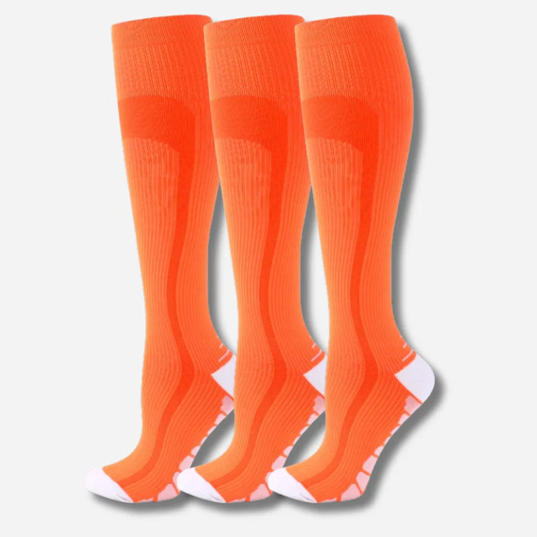 Solemarket | Knæhøje kompressionsstrømper i 3-pak – sporty unisex design