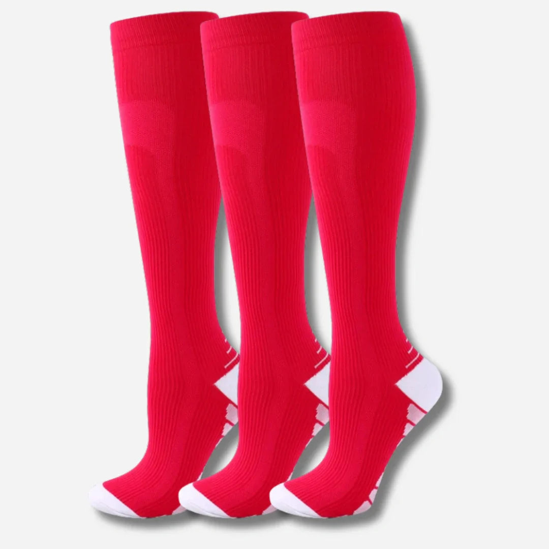 Solemarket | Knæhøje kompressionsstrømper i 3-pak – sporty unisex design