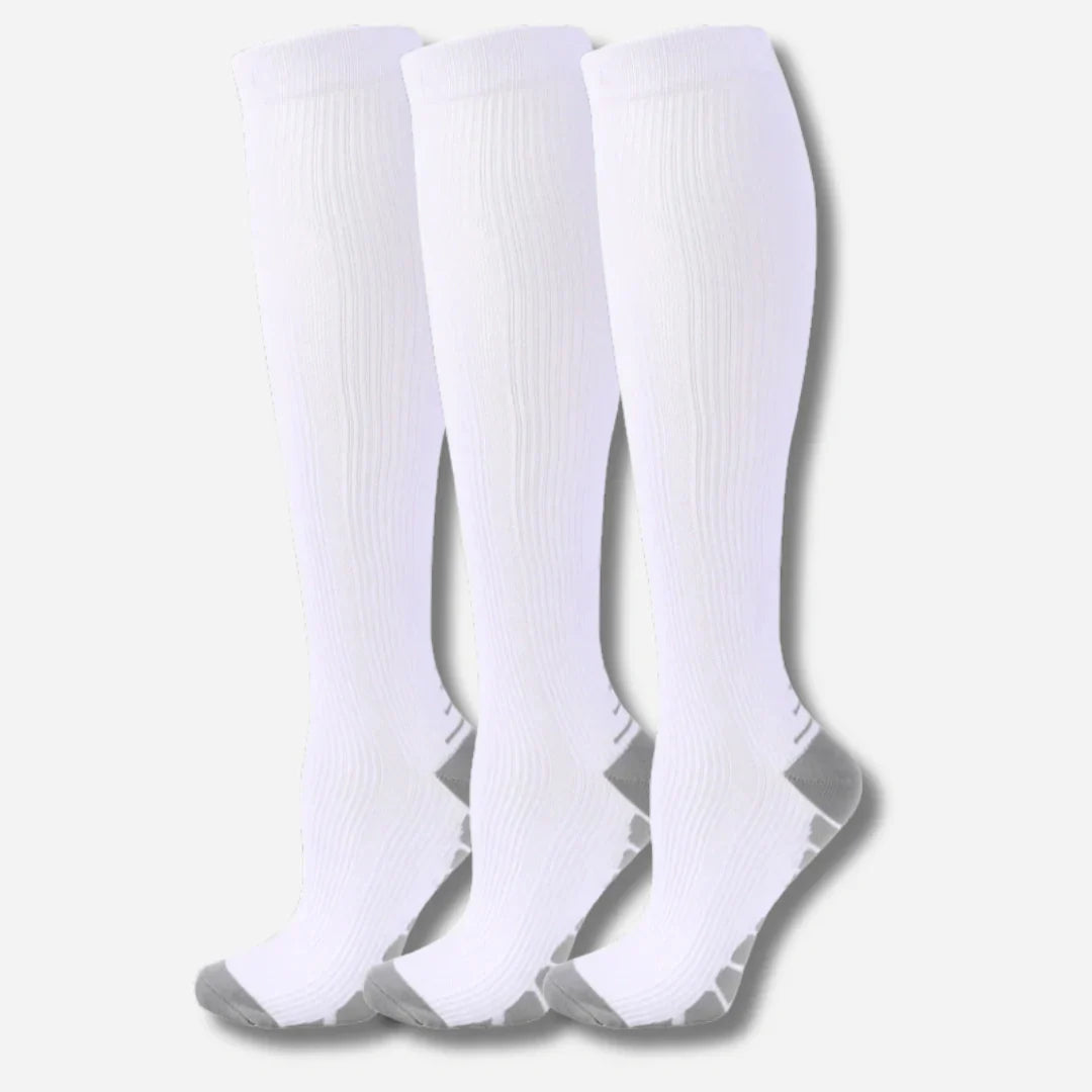 Solemarket | Knæhøje kompressionsstrømper i 3-pak – sporty unisex design