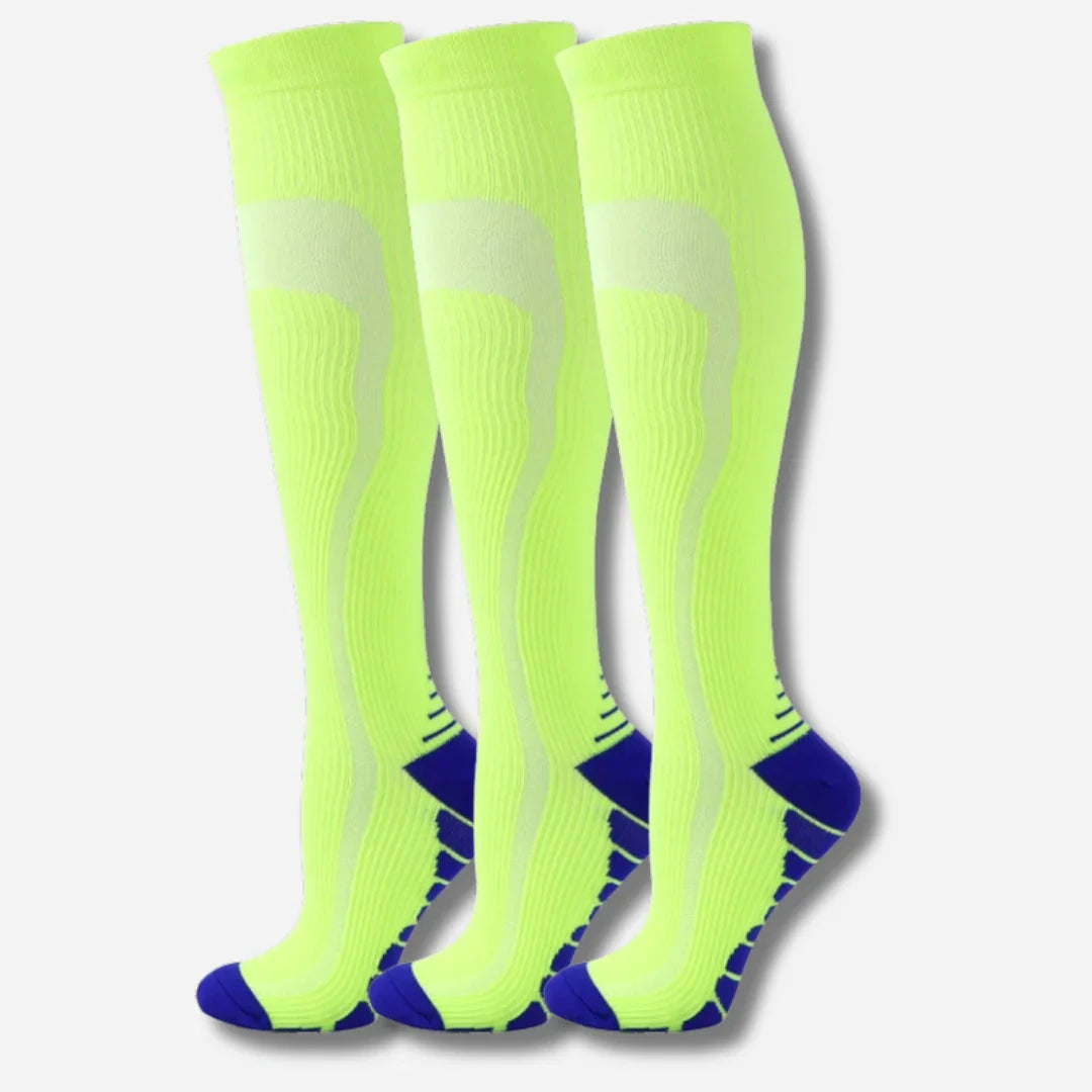 Solemarket | Knæhøje kompressionsstrømper i 3-pak – sporty unisex design